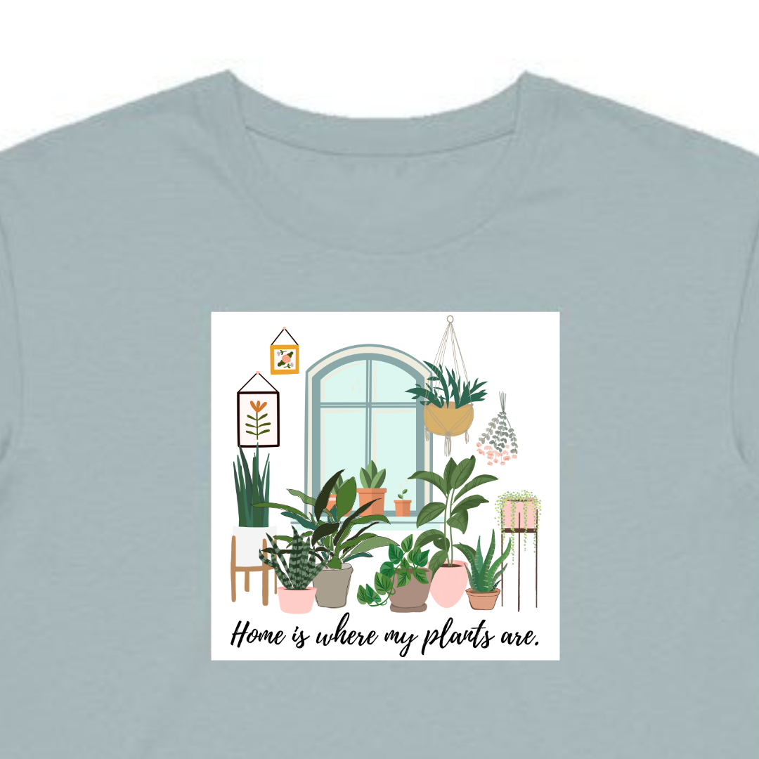 Home is Where my Plants Are Crop Tee