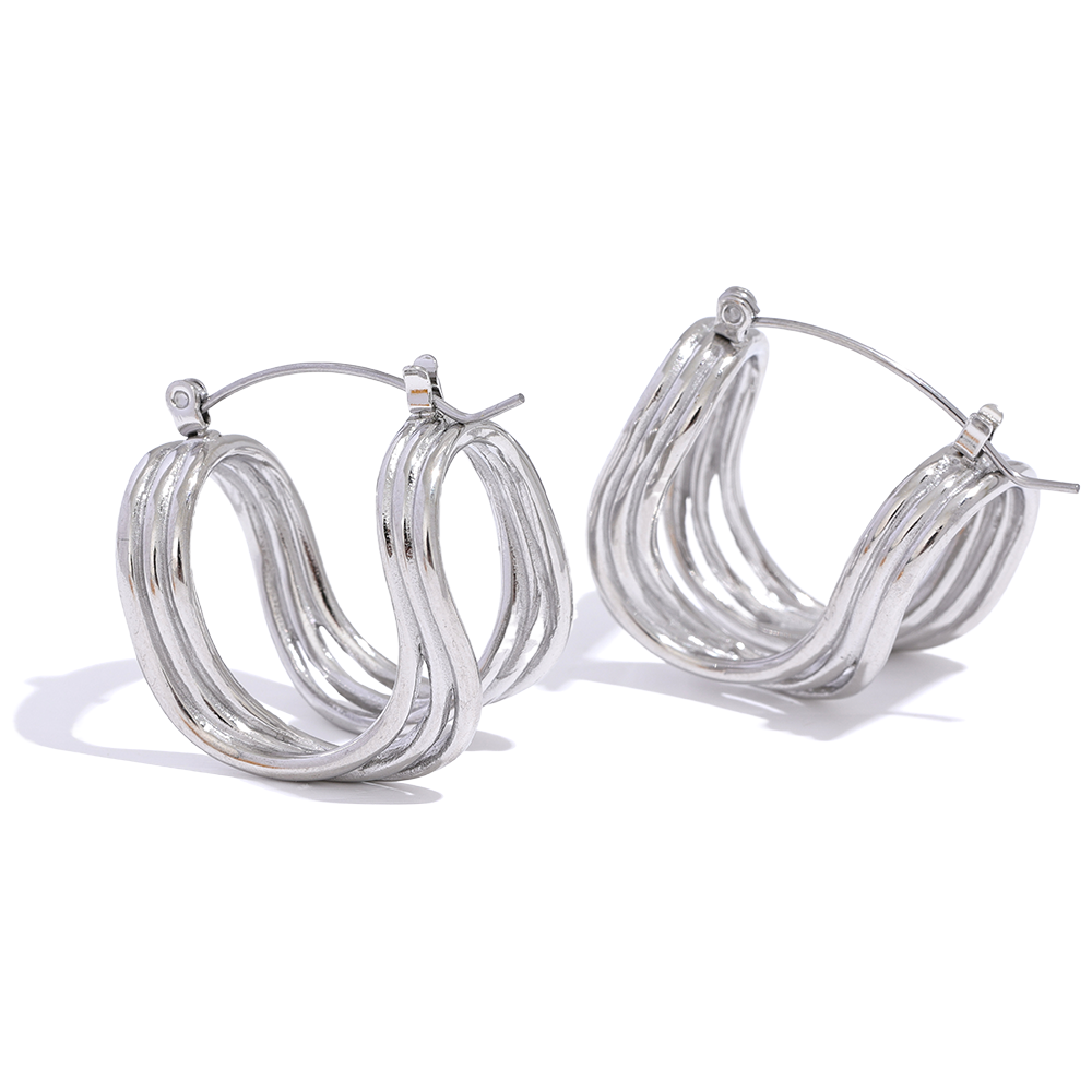 Double U Hoop Earrings