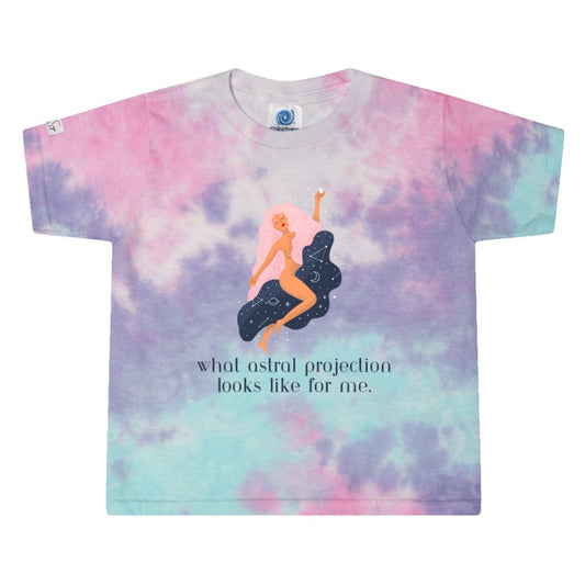 Astral Projection Cotton Candy Tie-Dye Cropped Tee - Stella Sage