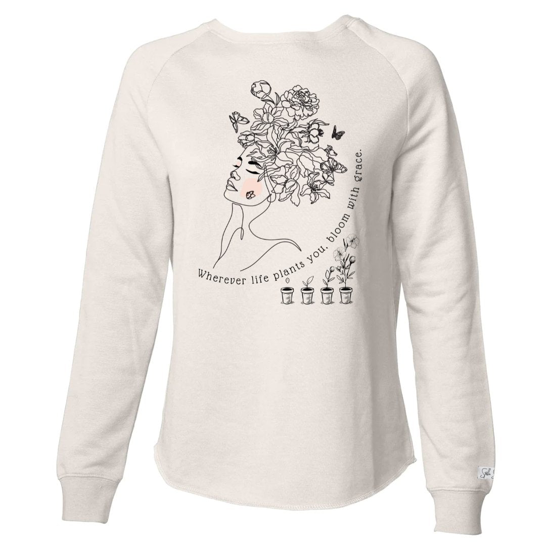 Bloom with Grace Lightweight Sweatshirt - Stella Sage