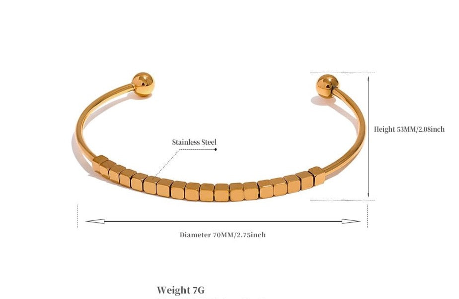 Cubic Citizen Cuff Bracelet - Stella Sage