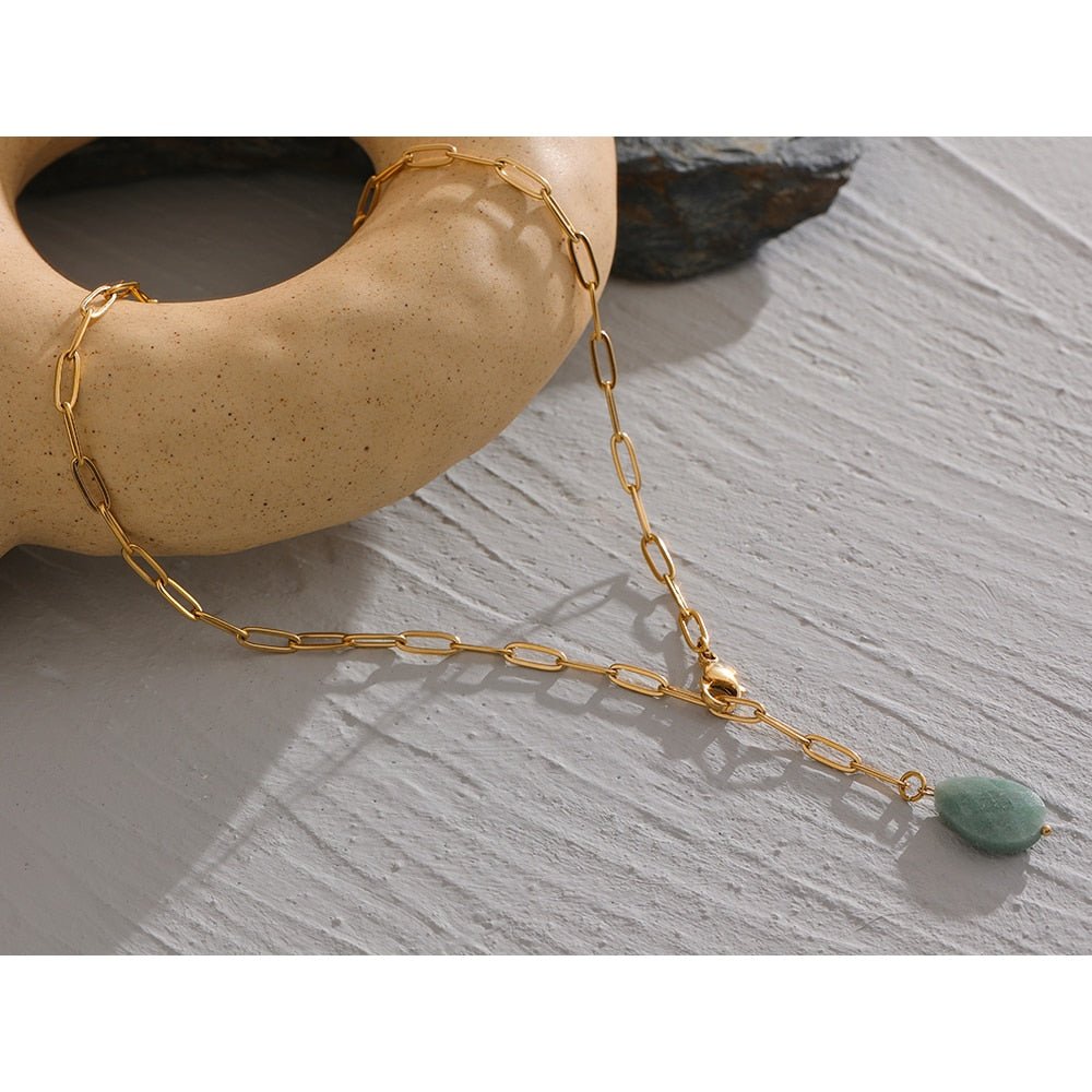 Dewdrop Chain Necklace - Stella Sage