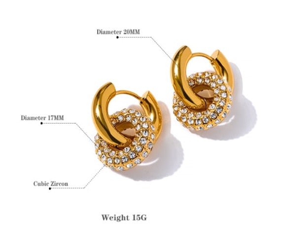 Double Hoop Earrings - Stella Sage