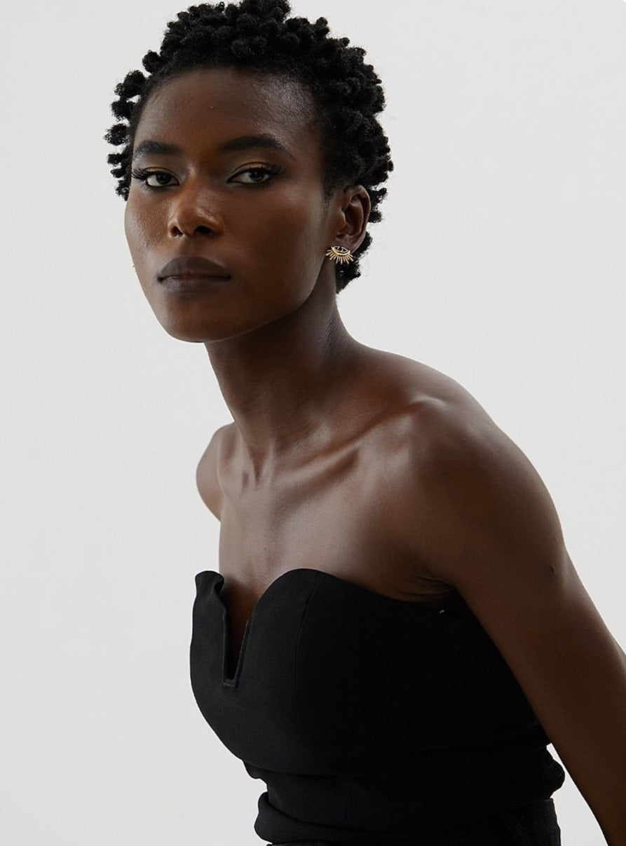 Evil Lash Stud Earrings