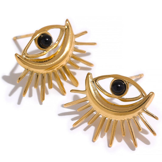 Evil Lash Stud Earrings