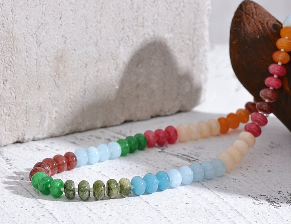 Fruity Pebbles Beaded Choker Necklace - Stella Sage