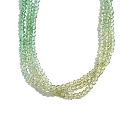 Gathered Gradient Gemstone Choker Necklace - Stella Sage