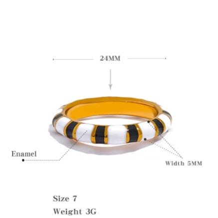 Golden Zebra Ring - Stella Sage