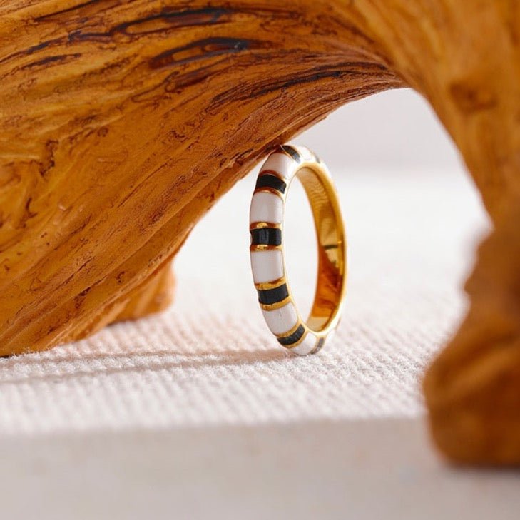 Golden Zebra Ring - Stella Sage