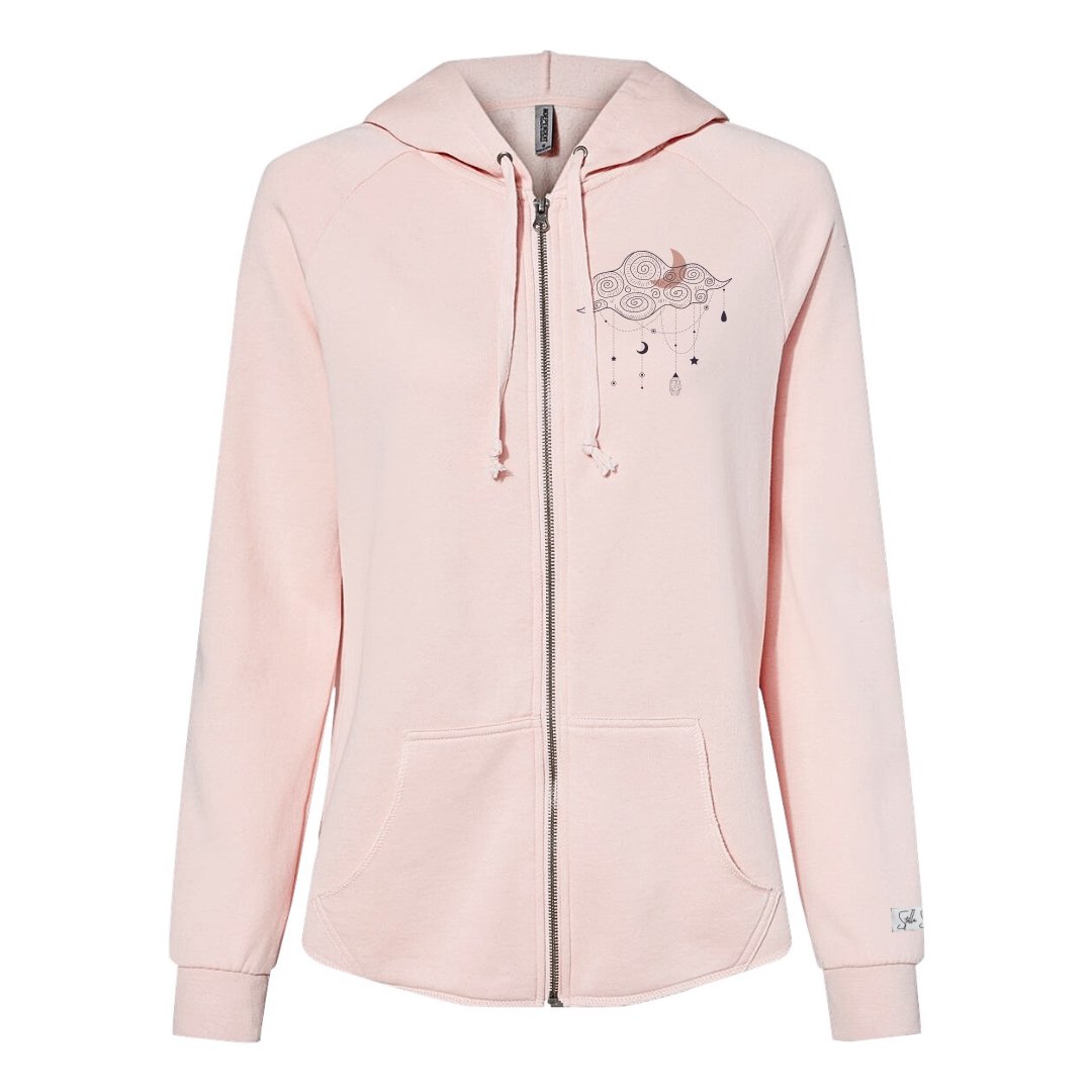 Head in the Clouds Lightweight Zip Hoodie - Stella Sage