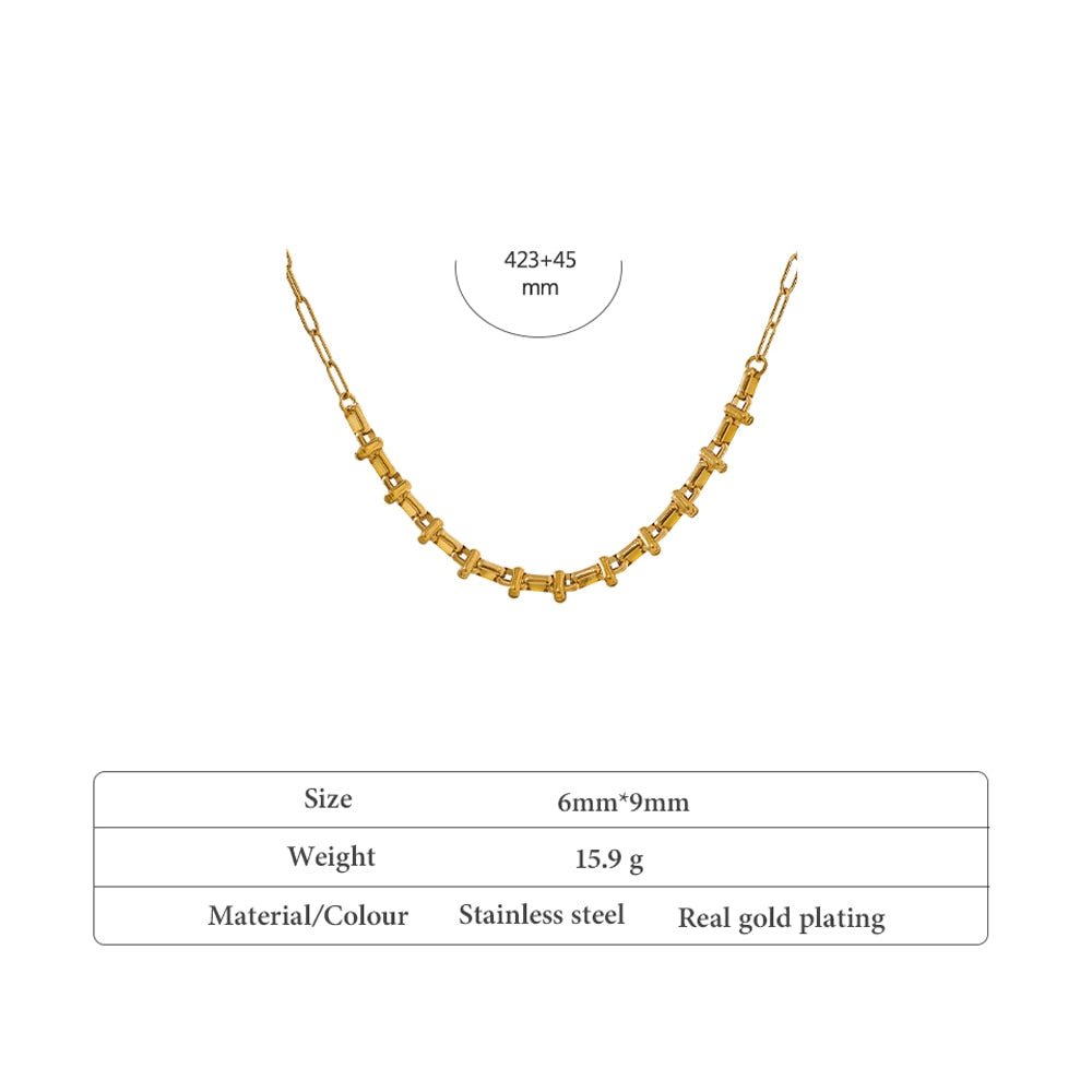 Inner Intersection Chain Necklace