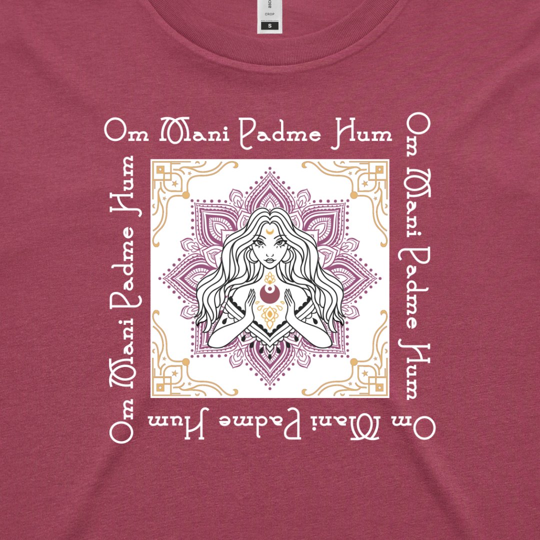 Mantra Crop Tee - Stella Sage