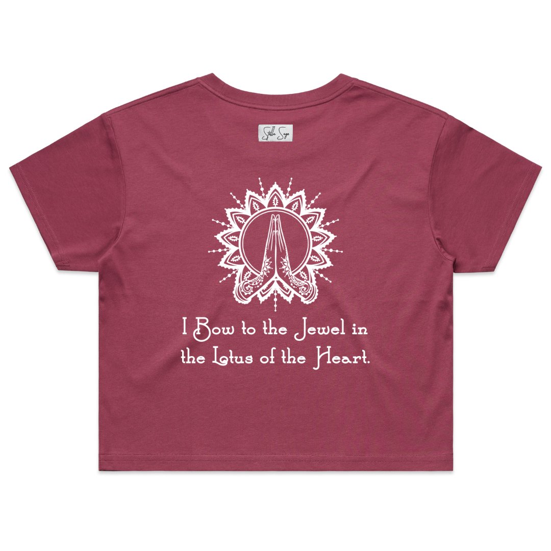 Mantra Crop Tee - Stella Sage