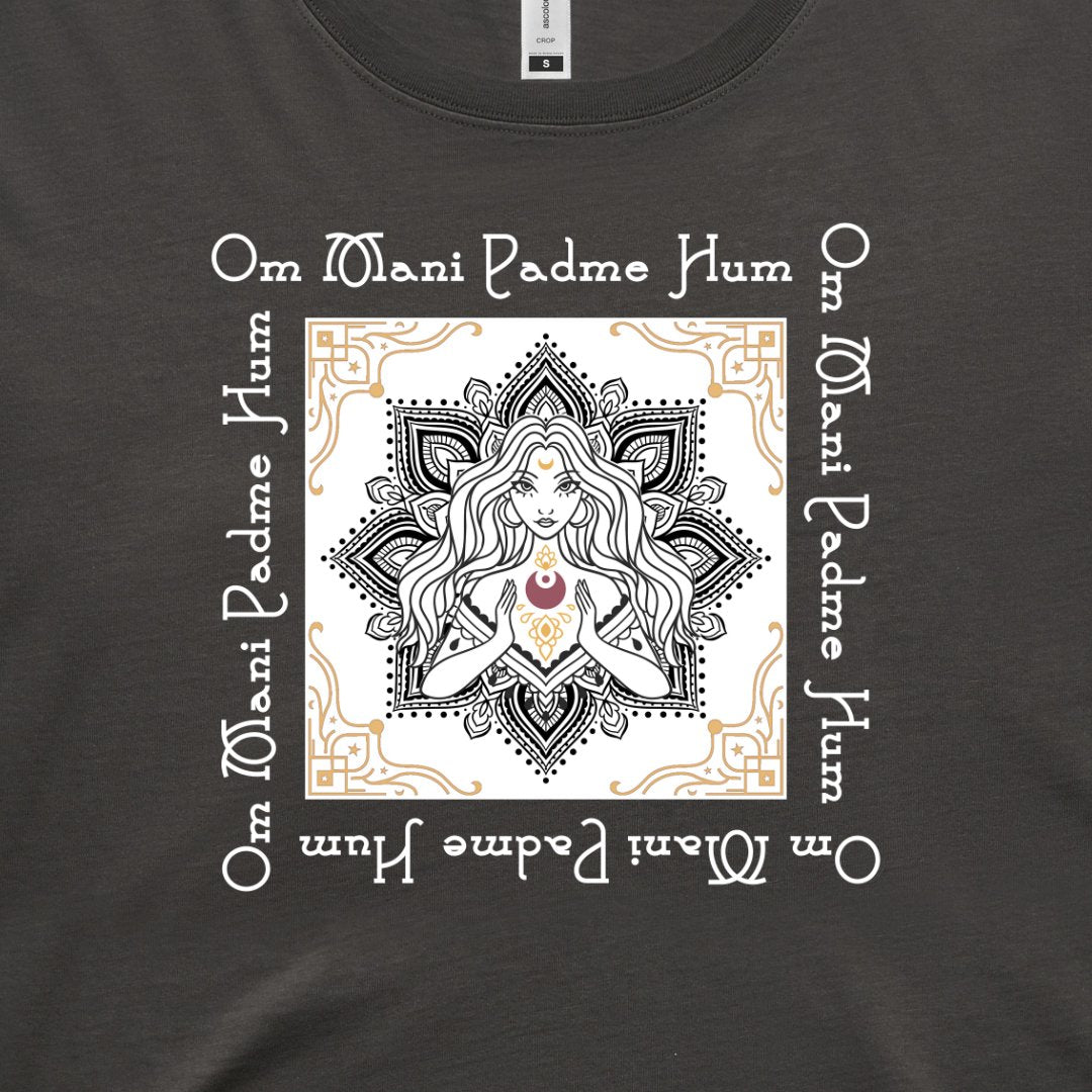 Mantra Crop Tee - Stella Sage