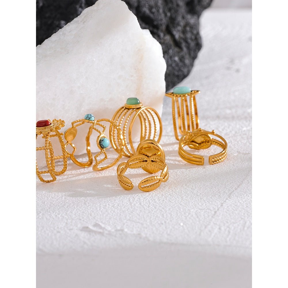 Naturally Banded Rings - Stella Sage