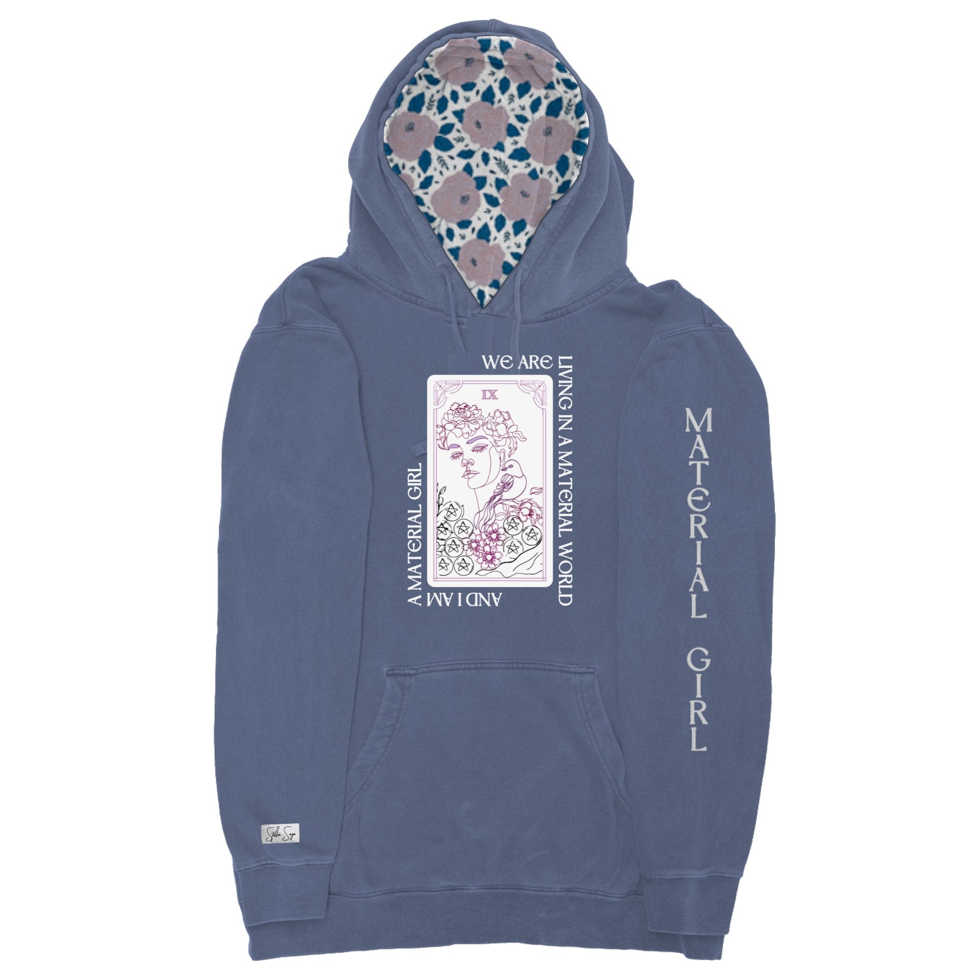 Nine of Pentacles Pigment Dyed Hoodie - Stella Sage