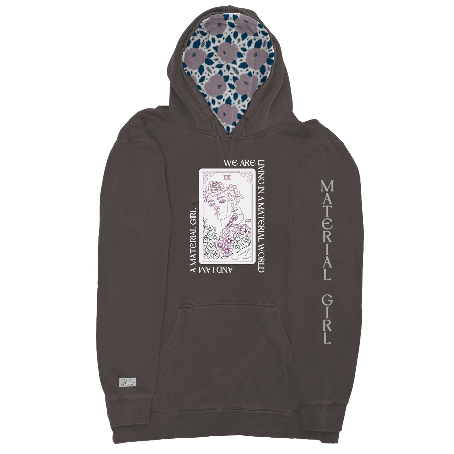 Nine of Pentacles Pigment Dyed Hoodie - Stella Sage