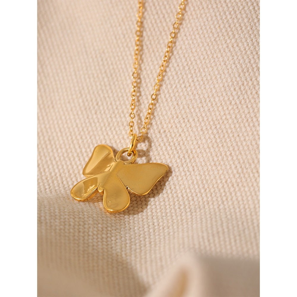 Pearl Winged Butterfly Necklace - Stella Sage