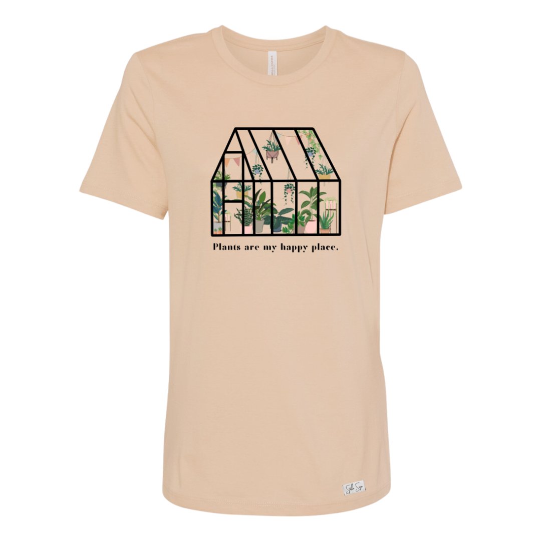 Plants are my Happy Place Relaxed T-Shirt - Stella Sage