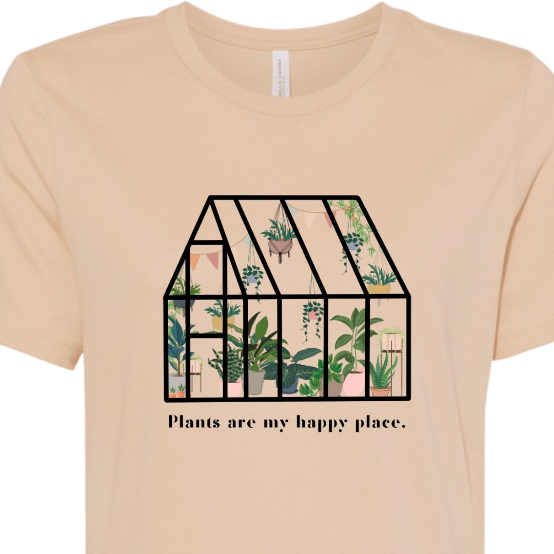 Plants are my Happy Place Relaxed T-Shirt - Stella Sage