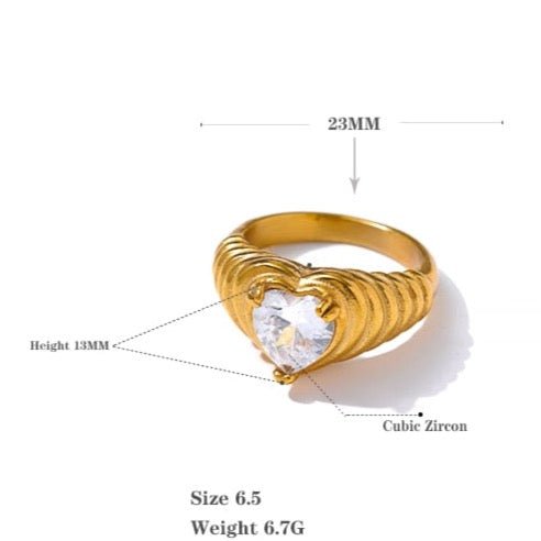 Ripple of the Heart Ring - Stella Sage
