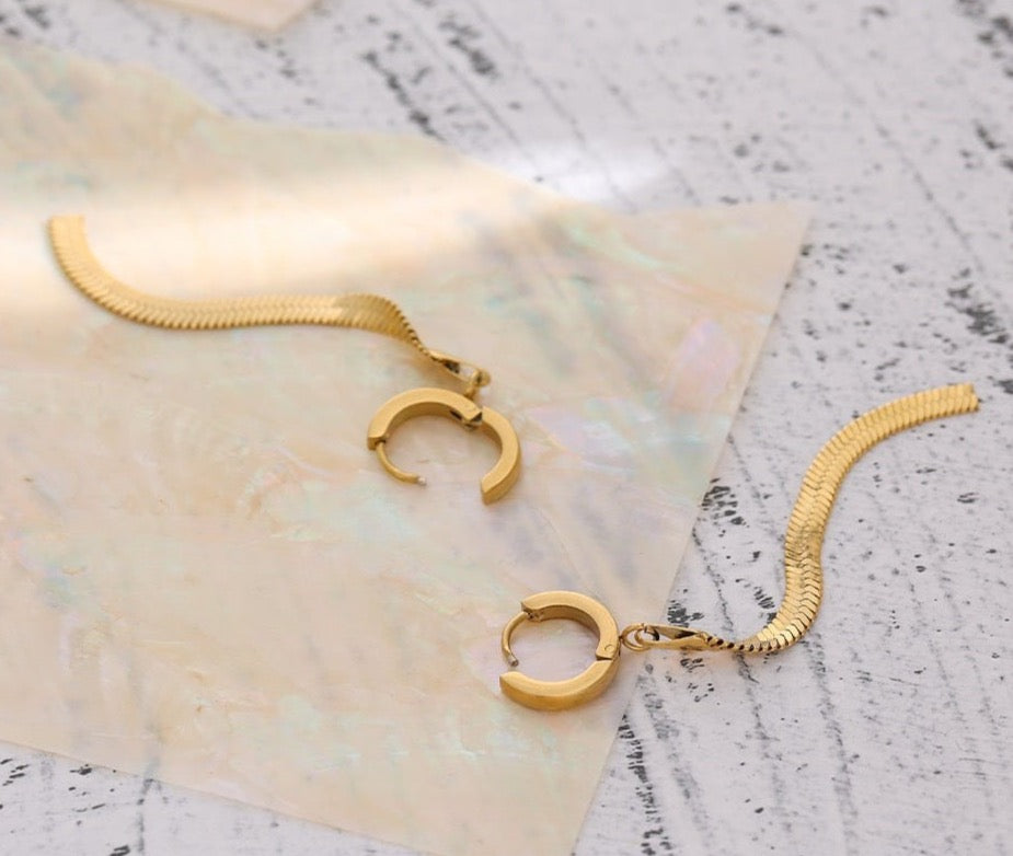 Sleek and Slender Drop Earrings - Stella Sage