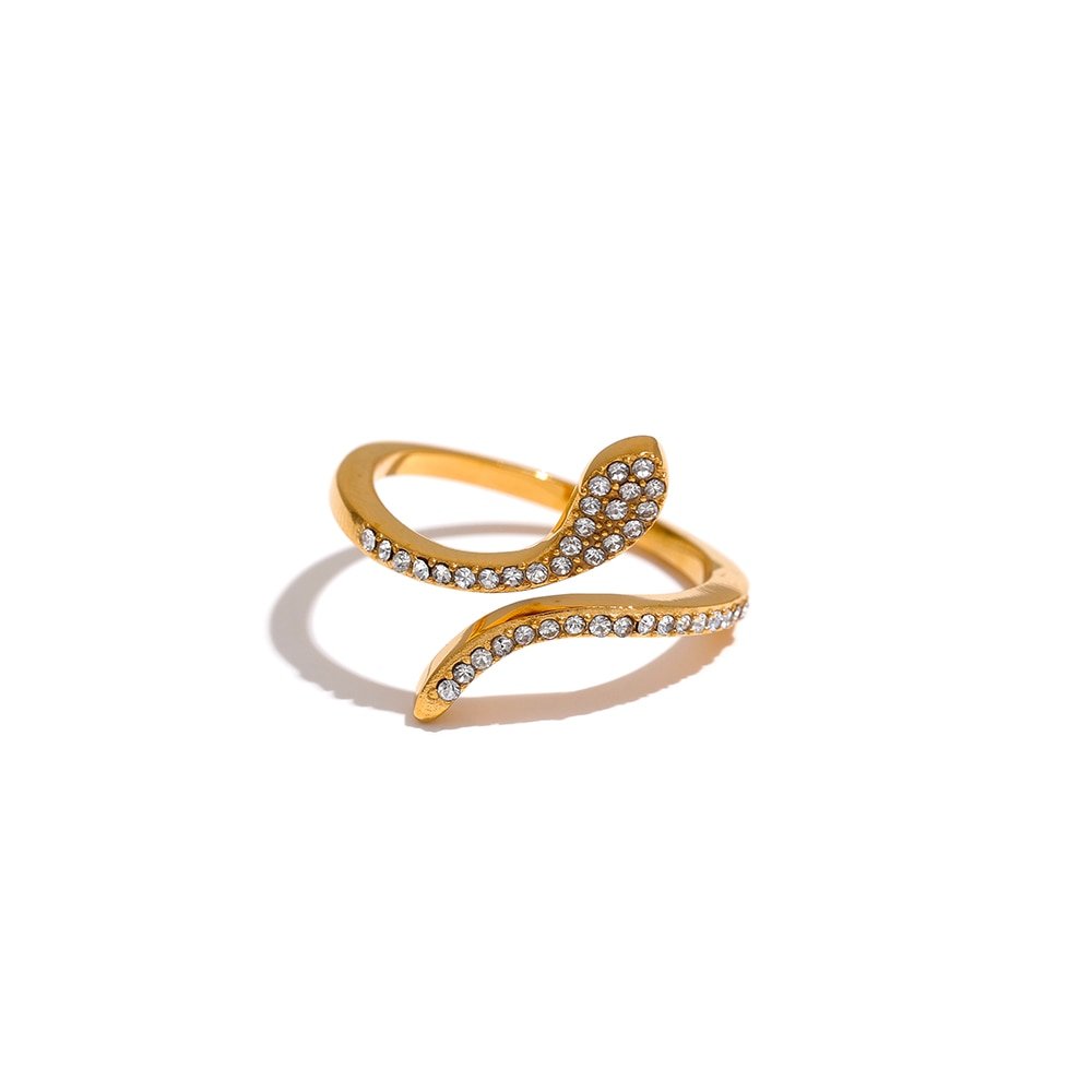 Slithering Sparkle Serpent Rings