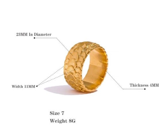 Snake Skin Ring - Stella Sage
