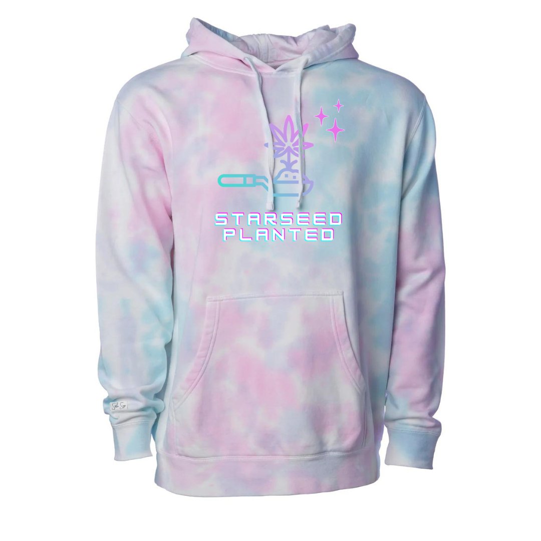 Starseed Planted Tie-Dye Hoodie - Stella Sage