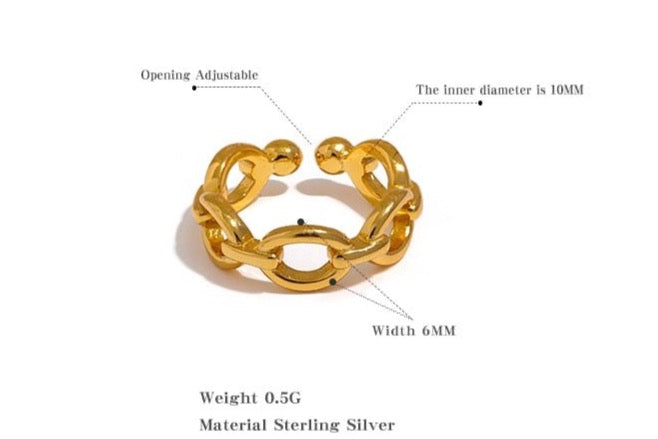 Sterling Chain Cartilage Cuff - Stella Sage