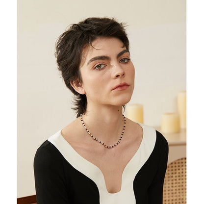 Tiger Bead Collar Necklace - Stella Sage