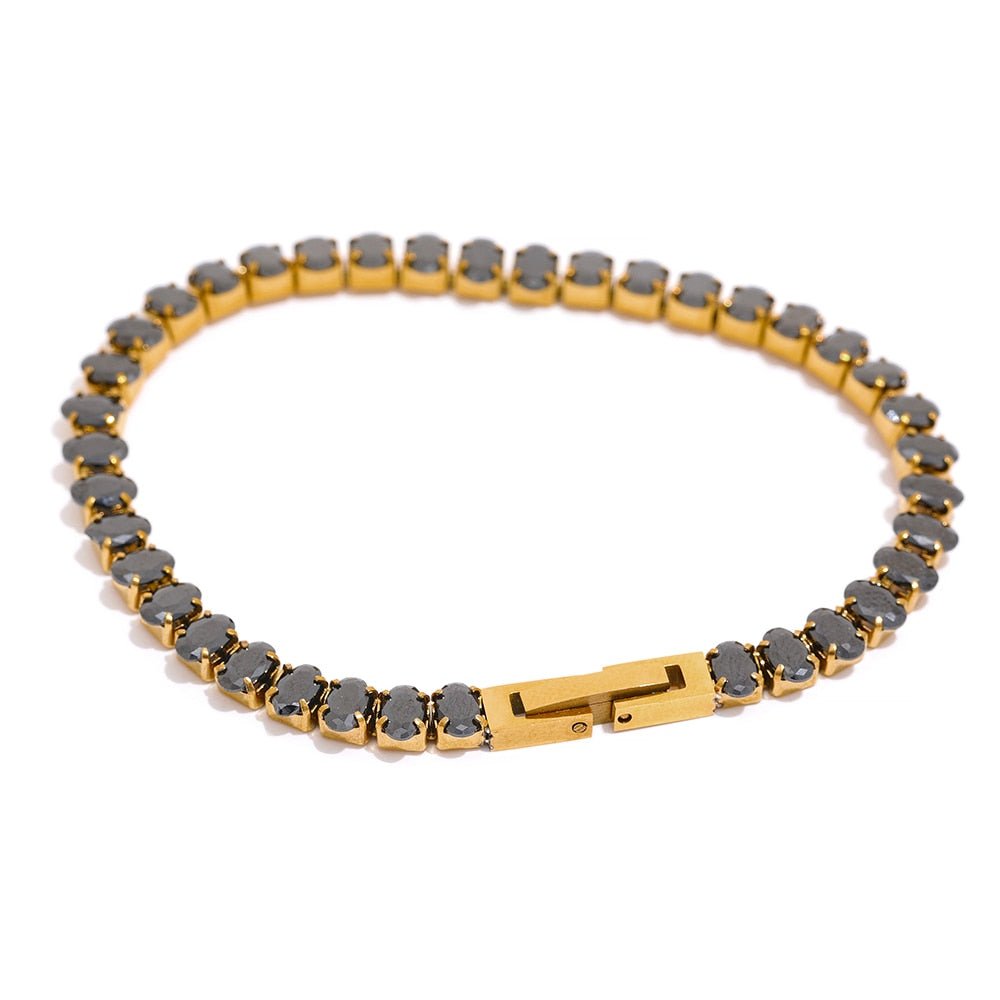 Tinted Twinkle Tennis Necklaces & Bracelets - Stella Sage