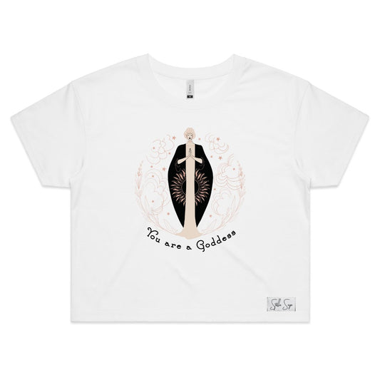 You are a Goddess Crop Tee - Stella Sage