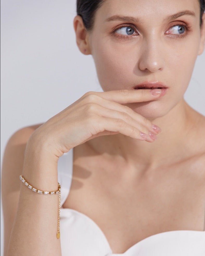 Zenith Zirconia Necklace and Bracelet - Stella Sage