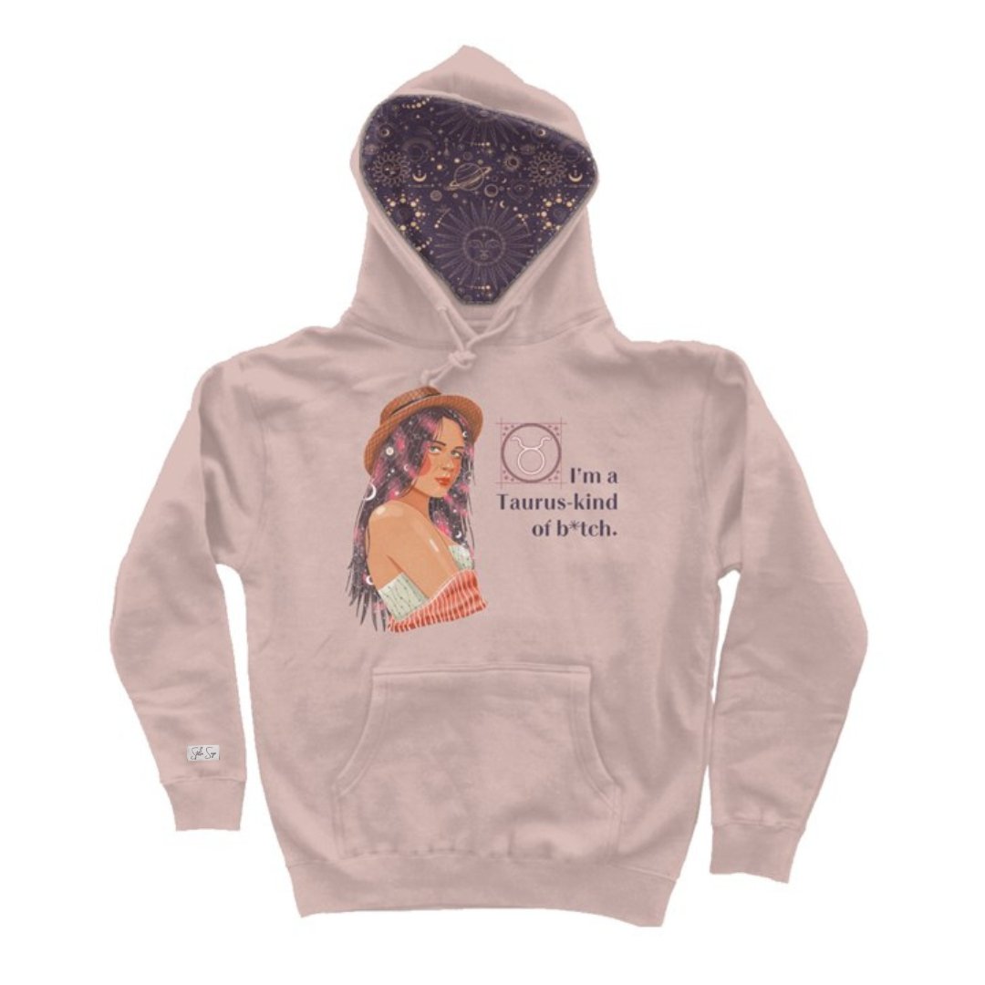 Zodiac B*tch Lined Hood Heavyweight Hoodies - Stella Sage