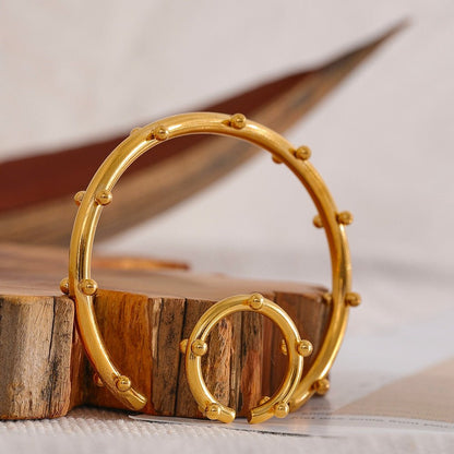 Atomic Evolution Cuff Bracelet & Ring