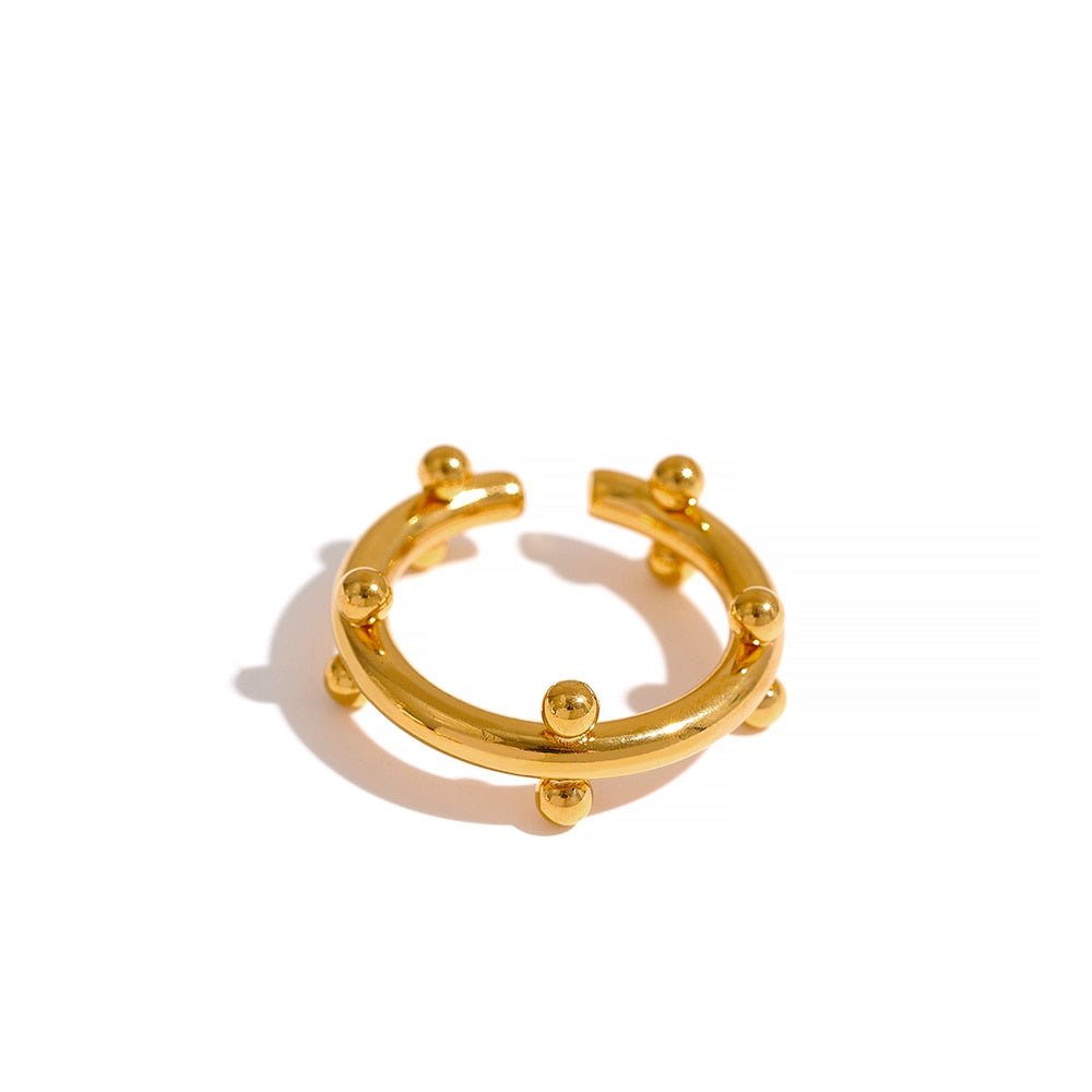 Atomic Evolution Cuff Bracelet & Ring