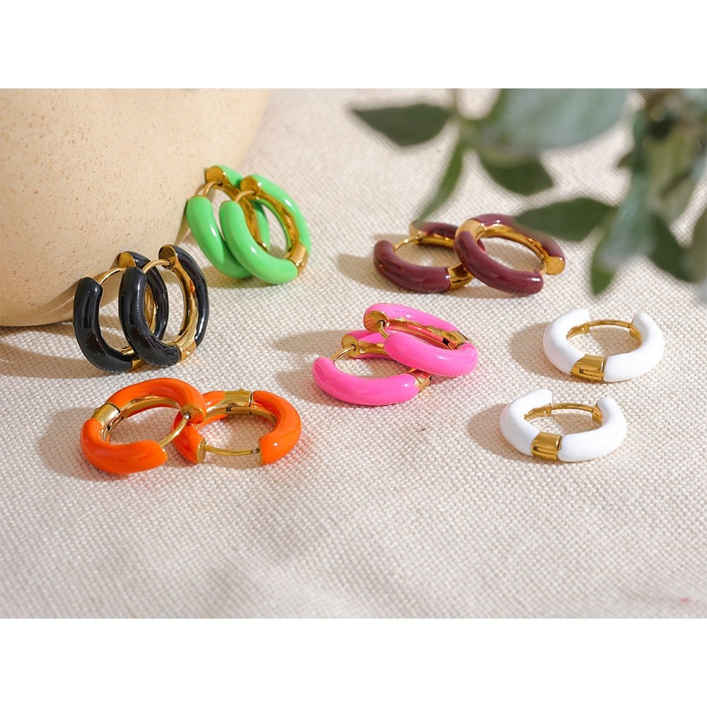 Color Pop Hoop Earrings - Stella Sage