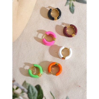Color Pop Hoop Earrings - Stella Sage
