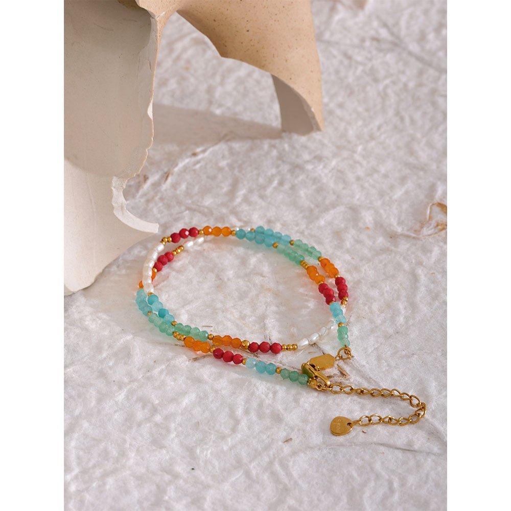 Colorful Crystal Choker Necklace - Stella Sage