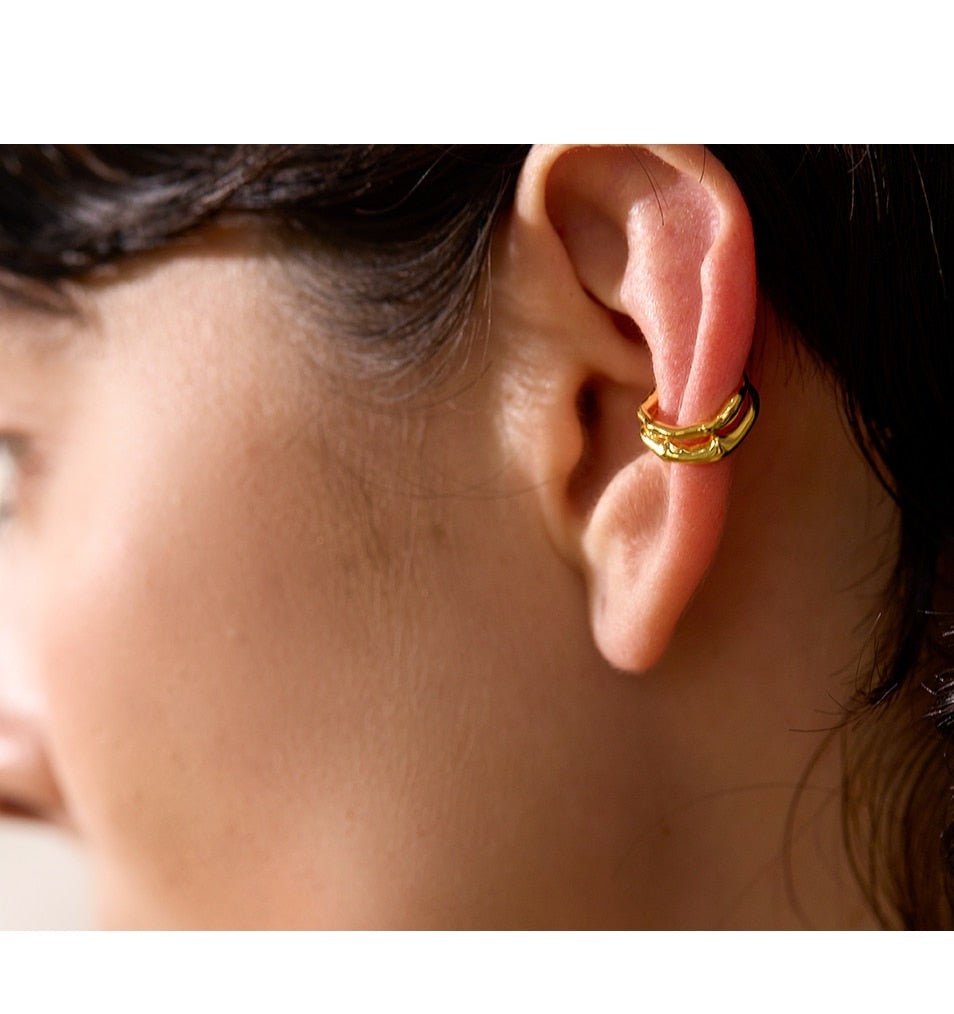 Double Sterling Cartilage Cuff - Stella Sage