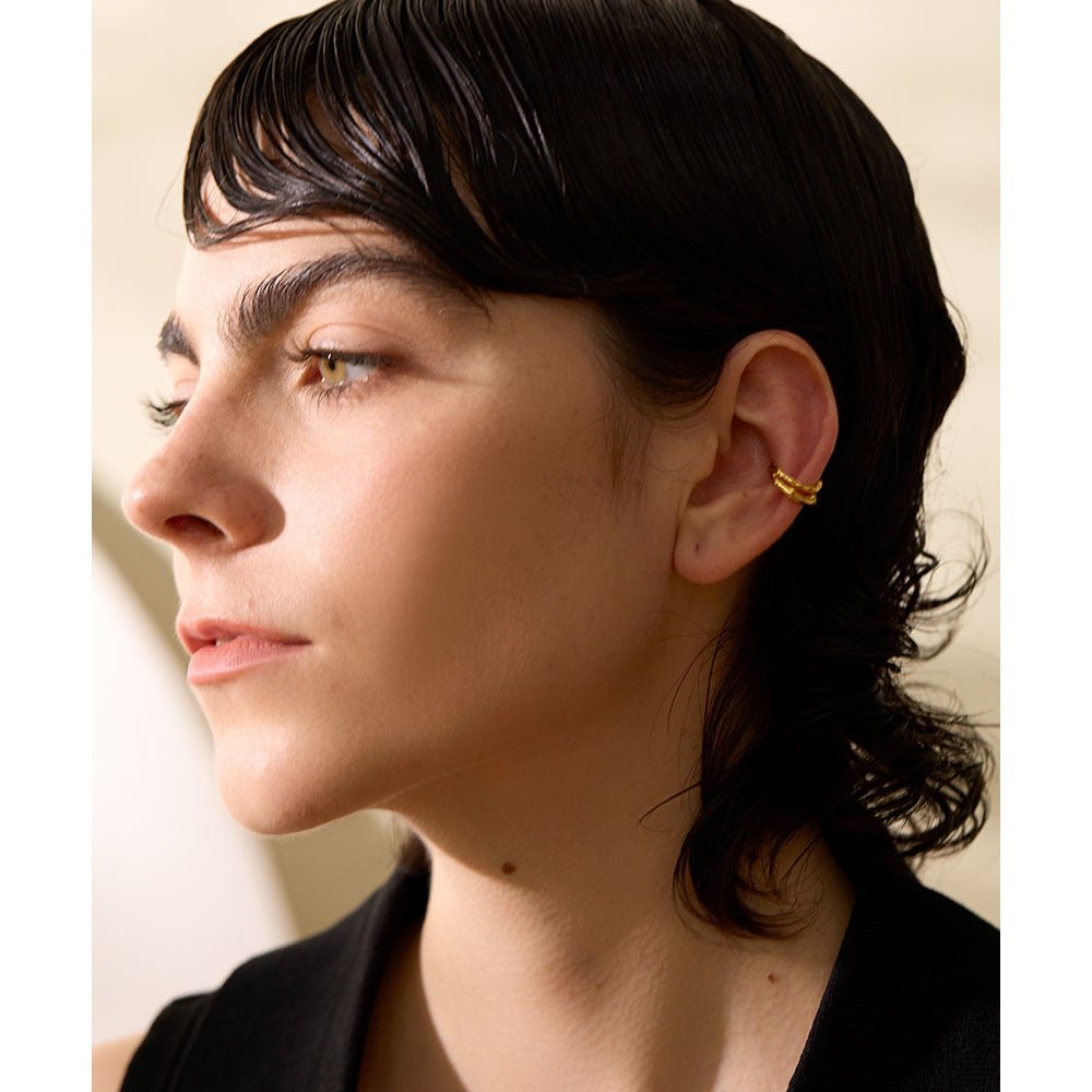 Double Sterling Cartilage Cuff - Stella Sage