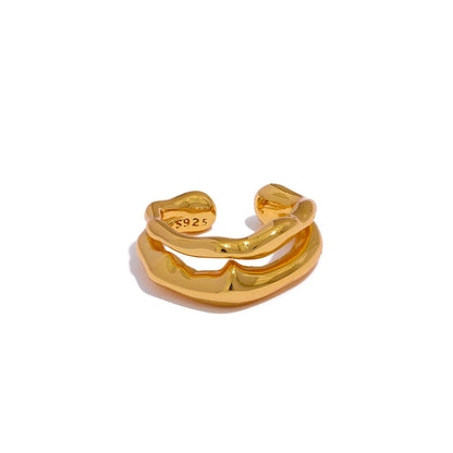 Double Sterling Cartilage Cuff - Stella Sage