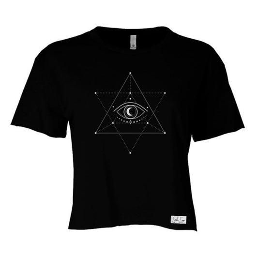 Eye of the Merkaba Cali Crop Tee - Stella Sage