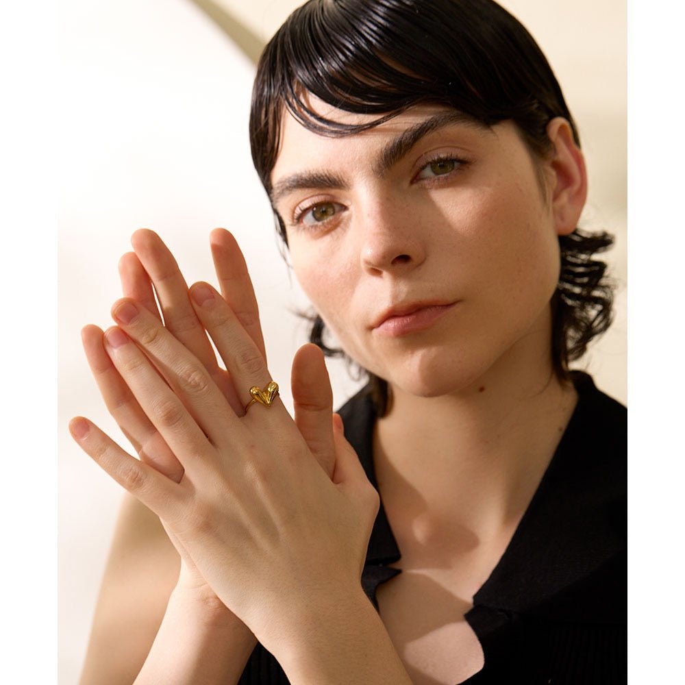 Graffiti Heart Ring - Stella Sage