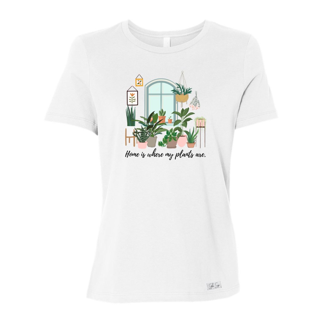 Home is Where my Plants Are Relaxed T-Shirt - Stella Sage