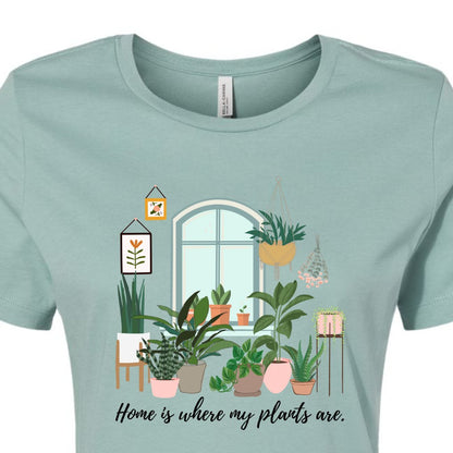 Home is Where my Plants Are Relaxed T-Shirt - Stella Sage