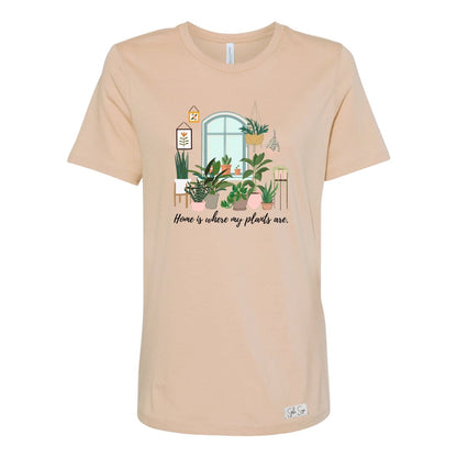 Home is Where my Plants Are Relaxed T-Shirt - Stella Sage