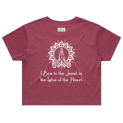Mantra Crop Tee - Stella Sage