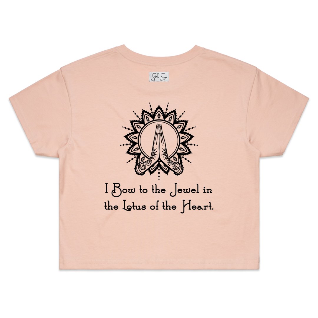 Mantra Crop Tee - Stella Sage
